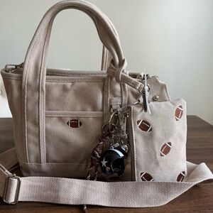 Viral Madden Girl Small Football Tote NWT Hard to Find